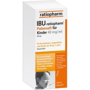 IBU-RATIOPHARM Fiebersaft für Kinder 40 mg/ml