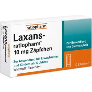 LAXANS-ratiopharm 10 mg Zäpfchen 10 St - Verstopfung - Magen & Darm