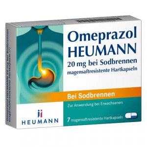 Omeprazol HEUMANN 20 mg bei Sodbrennen magensaftresistente Hartkapseln
