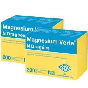 Magnesium Verla N Dragees 2X200 St.