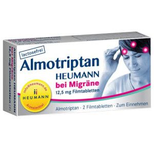 Almotriptan HEUMANN bei Migräne 12,5 mg Filmtabletten