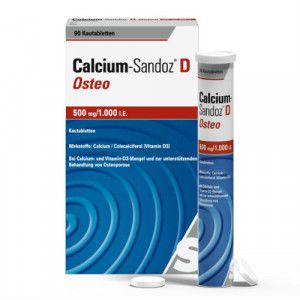 CALCIUM SANDOZ D Osteo 500 mg/1.000 I.E. Kautabl.