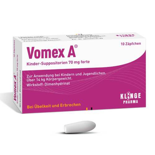 VOMEX A Kinder-Suppositorien 70 mg forte