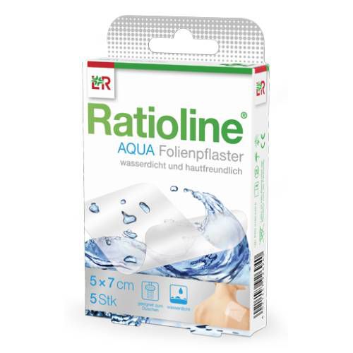 RATIOLINE aqua Duschpflaster Plus 5x7 cm steril